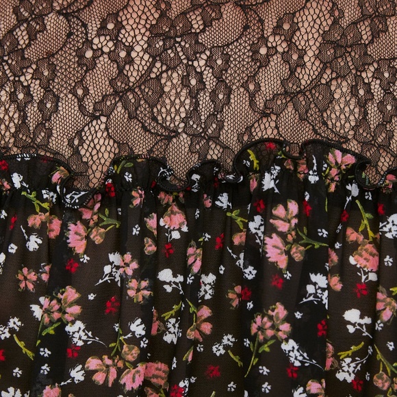 Zara Flowy Floral Printed Top M - Picture 5 of 6